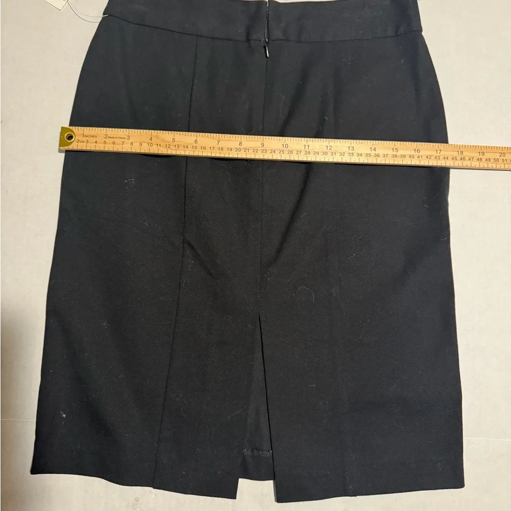 GAP Stretch Black Skirt, Back Slit,‎ Women's 2 NWT #1209
